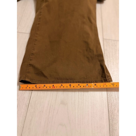 Good American Good Skate Cotton Wide Leg Trouser Pants Sz 0 / 25 - Brown GSKP531 - Picture 5 of 7